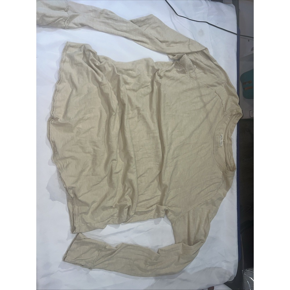 We The Free Shirt Womens Medium Large Tan Under Vest Comfortable Soft New 254‎